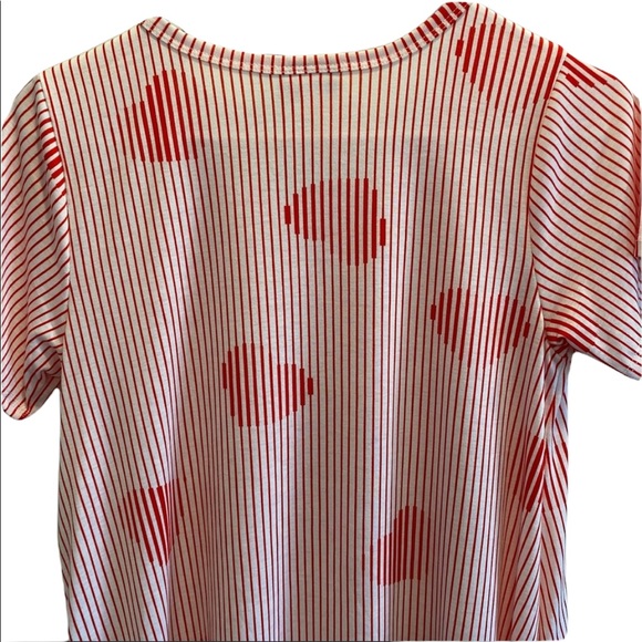 LulaRoe NWT Red/White Striped w/❤️Jessie Dress XS - Picture 7 of 11